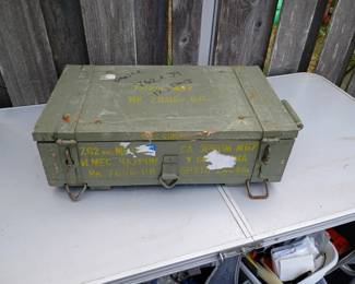 Vintage ammo crate.
