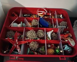 Christmas ornaments some Radco and others.