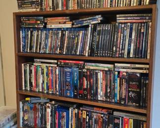 massive DVD, Blueray, CD, and book collection 
