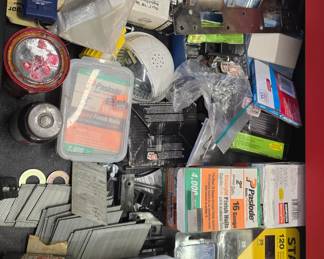 TONS OF TOOLS  AND SUPPLIES!! im not naming them all but handtools, eletric tools, looks like a small home depot lol 