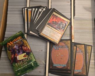 Magic the Gathering trading cards. From the 90s.