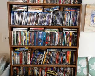 massive DVD, Blueray, CD, and book collection 