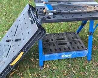 kreg systems table and another collapsible work bench 