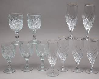 Crystal Stemware Sets, 11 pcs