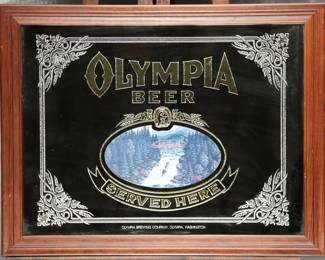 Olympia Beer Mirror by Olympia Brewing Co.