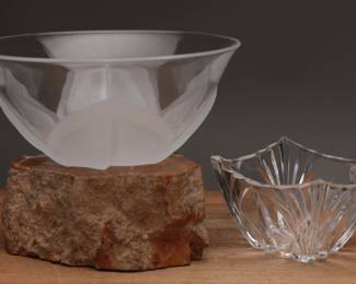 Glass Bowl & Glass Square Dish