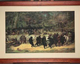 The Bear Dance Print by William Holbrook Beard