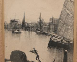 Original Barnet Painting, Calm Waters