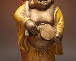 Ceramic Painted Buddha Lamp Base