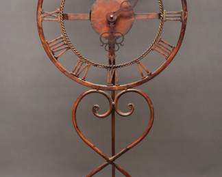 Rustic Hanging Metal Wall Clock