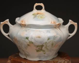 Bavarian Porcelain Sugar Bowl