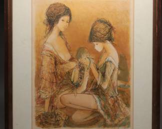 Jacques Lalande Signed Lithograph with COA