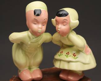 Ceramic Kissing Figurines