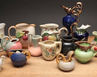 Vintage Pitcher & Miniature Creamers