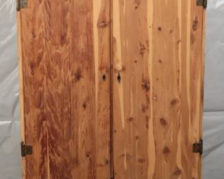 Vintage Cedar Wardrobe Cabinet