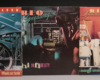 REO Speedwagon Vinyl Records (3)