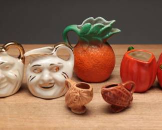 Figural & Novelty Ceramic Creamers (9)