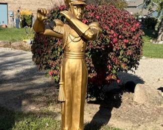7ft Gold Soldier Statue
