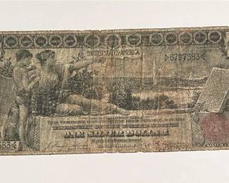 1896 - $1 - Silver Certificate - Scarce Educational Note Considered Most Artistically Designed