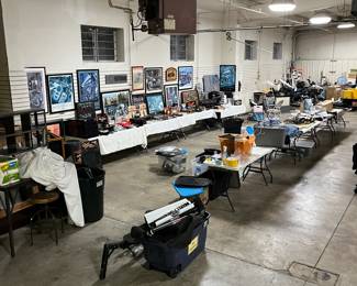 The entire row of tables to the right have not been set up yet. We will have all sorts of items running on those 5 tables.