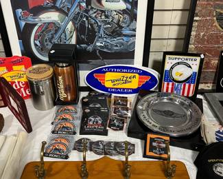 HD patches, thermos, coat hanger, plate