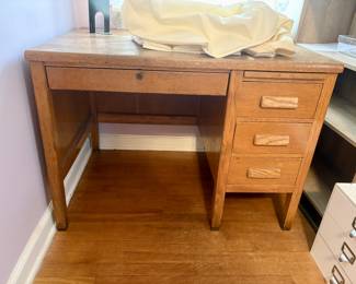 Solid wood small desk perfect for a spare room or a kids desk.
