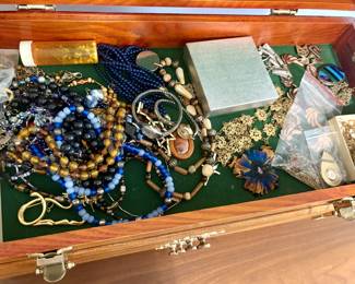 Vintage costume jewelry.