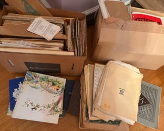 Vintage organ music sheets