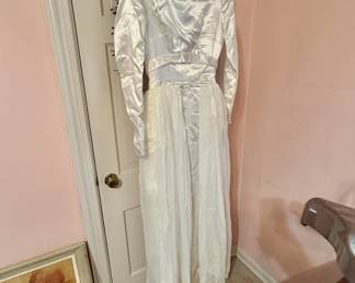 Vintage wedding dress.