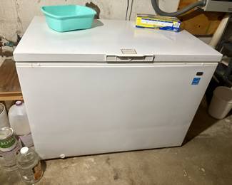 Deep freezer in good shape.