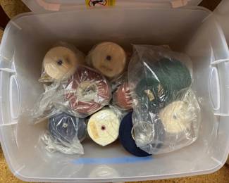 Cones and Cones and Cones of 
Wool and Cotton Yarn