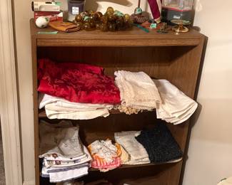 Linens and crochet items.