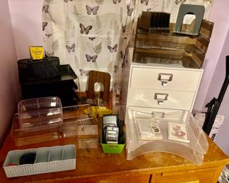 Various office supplies including three tall file cabinets (not in this photo).