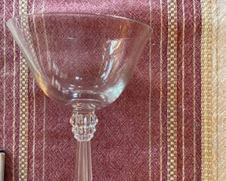 Crystal champagne glasses 6, Fostoria