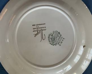 China, Georgian, bottom of plate