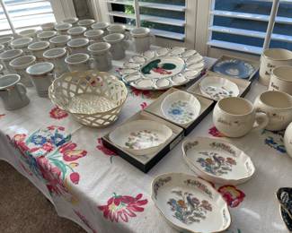 Tom Jerry Mugs, Lennox woven basket, etc.