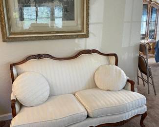 Sette white, has cat scratches