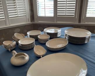 China Franciscan, Sandalwood with platinum band