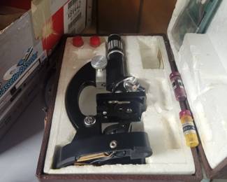 Vintage microscope