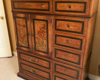 Stanley bedroom suite; tall chest