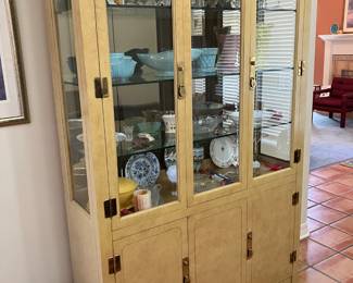 matching china cabinet, lighted