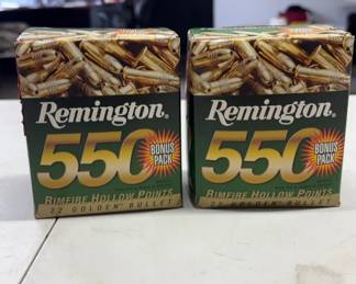 2 Boxes Of Remington .22 Golden Bullet Hollow Point Rounds