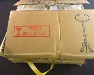 2 New Pedestal Round Side Table plant Stands