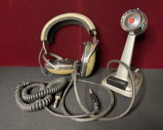 Vintage Turner 254C Microphone Koss Pro 4AA Headphones 