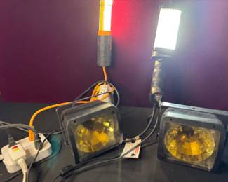Two Shop Lights And Two Strobe Lights