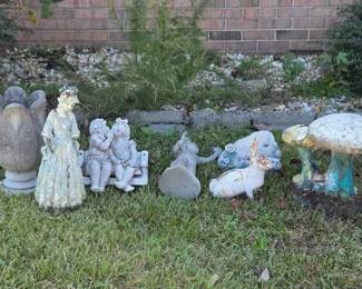 Collection Of Yard Ornaments 