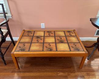 Tile top coffee table