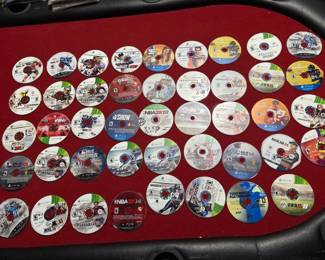 Lot of 43 PS3/PS4/WII/XboxOne/Xbox360 Loose Sports Games