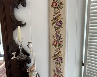 Needlepoint bell pull
