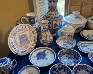 Lots of blue & white porcelain
